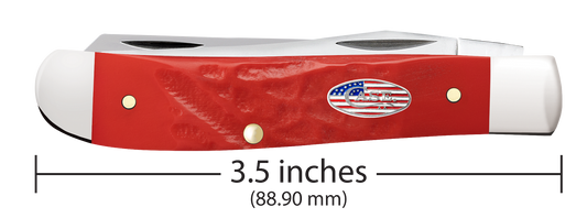 W.R. Case XX Knives Mini Trapper Rough Red Stars & Stripes 30691 Stainless Pocket Knife