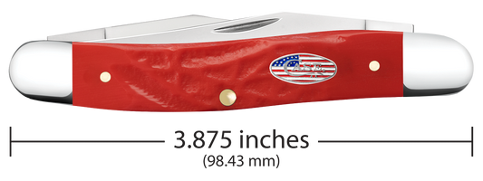 W.R. Case XX Knives Muskrat Rough Red Stars & Stripes 30693 Stainless Pocket Knife