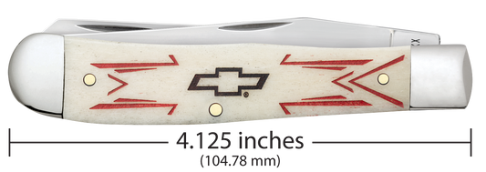 W.R. Case XX Knives Trapper Chevrolet Natural Bone 33721 Stainless Pocket Knife