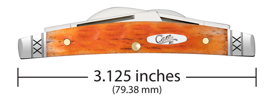 W.R. Case XX Knives Small Congress Jigged Cayenne Bone 35808 Stainless Pocket Knife