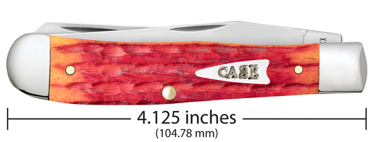 W.R. Case XX Knives Trapper Indian Paint Brush Bone 42320 Stainless Pocket Knife