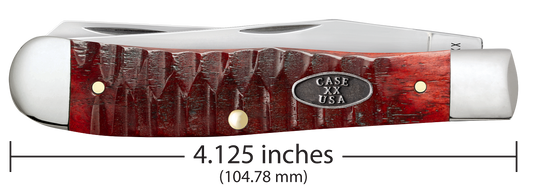 W.R. Case XX Knives Trapper Gator Jig Old Red Bone 51540 Stainless Pocket Knife