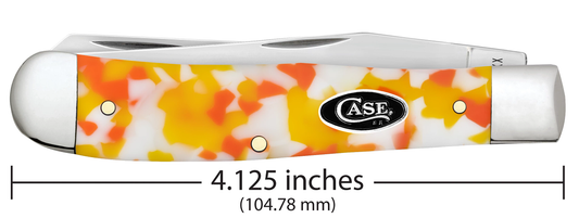 W.R. Case XX Knives Trapper 53750 Candy Corn Kirinite Stainless Steel Pocket Knife