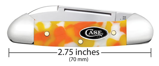 W.R. Case XX Knives Baby Butterbean 53755 Candy Corn Kirinite Stainless Steel Pocket Knife