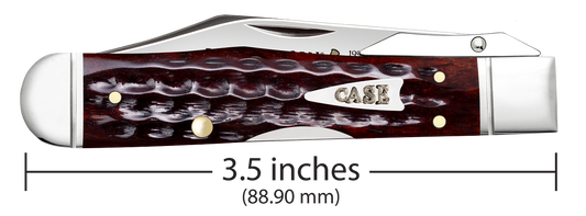 W.R. Case XX Knives Cheetah Cub Pocket Knife Worn 30th Mahogany Bone 55236 Stainless Pocket Knife