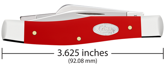 W.R. Case XX Knives Medium Stockman 56982 White SparXX Knives Red Delrin Stainless Steel Pocket Knife