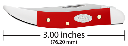 W.R. Case XX Knives Texas Toothpick 56983 White SparXX Knives Red Delrin Stainless Steel Pocket Knife