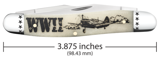 W.R. Case XX Knives Muskrat WWII Natural Bone 58490 Stainless Pocket Knife