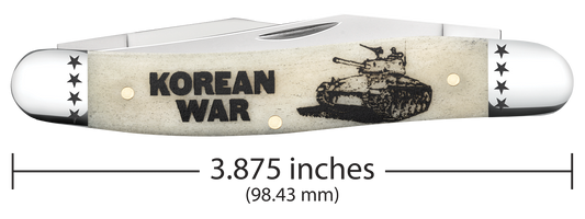 W.R. Case XX Knives Muskrat Korean War Natural Bone 58491 Stainless Pocket Knife
