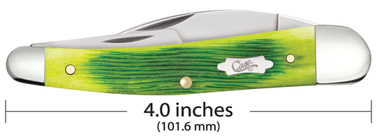 W.R. Case XX Knives Seahorse Whittler 61047 Lime Green Bone Stainless Steel Pocket Knife