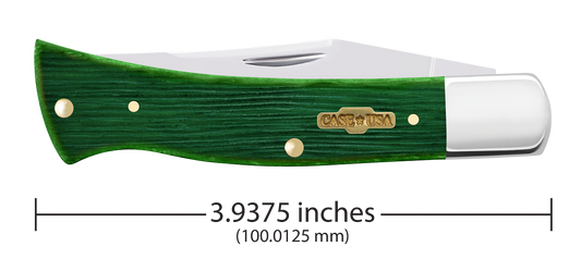 W.R. Case XX Knives Axe Handle Limited Series Bermuda Green Bone 61875 Stainless Pocket Knife