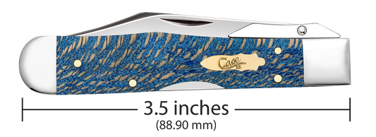 W.R. Case XX Knives Cheetah Cub Blue Sycamore Wood 63738 Stainless Pocket Knife
