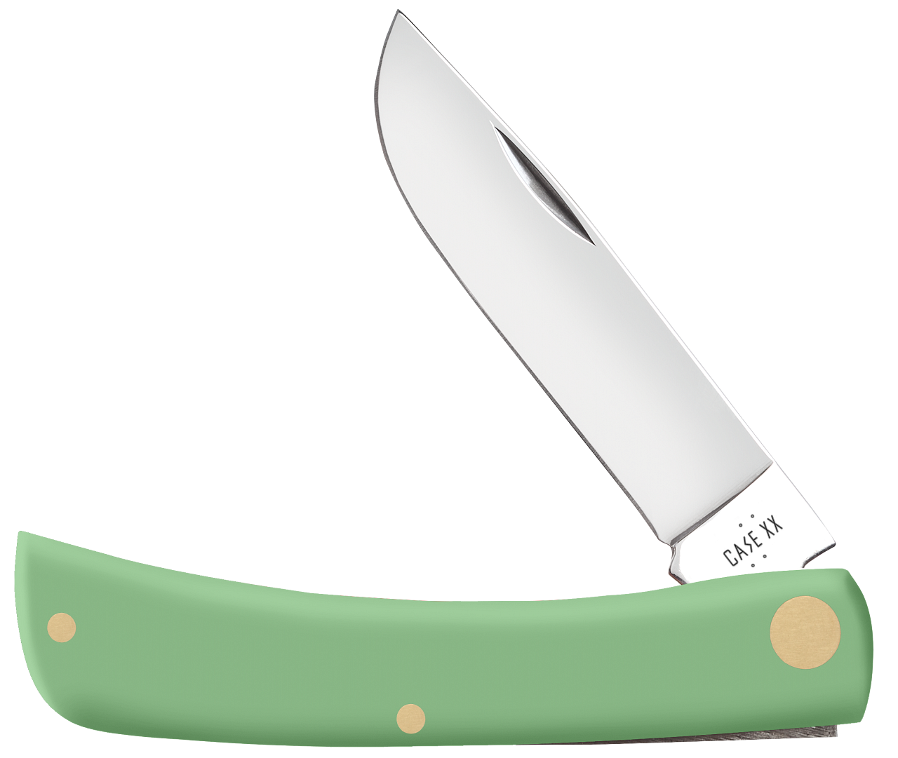 WR Case XX Sod Buster Jr Mint Green Synthetic 63834 Stainless Knife