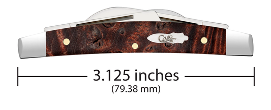W.R. Case XX Knives Small Congress Maple Burl Wood 64069 Stainless Pocket Knife
