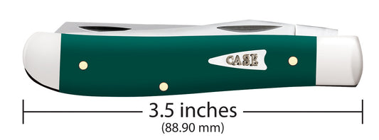 W.R. Case XX Knives Mini Trapper Spruce Green Synthetic 64531 Stainless Pocket Knife