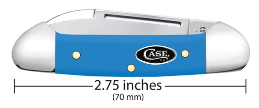 W.R. Case XX Knives Butterbean Light Blue Synthetic 68903 Stainless Pocket Knife