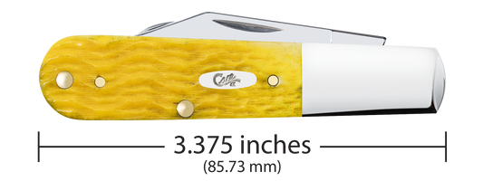 W.R. Case XX Knives Barlow Platts Jig Yellow Bone 75313 Stainless Pocket Knife