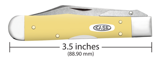W.R. Case XX Knives Cheetah Cub Yellow Synthetic 81086 Stainless Pocket Knife