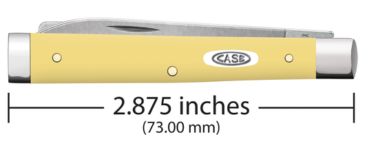 W.R. Case XX Knives Baby Doc Smooth Yellow Synthetic 81087 Stainless Pocket Knife