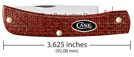 W.R. Case XX Knives Sod Buster Jr 1st Run Dark Red Micarta 82273 Carbon Steel 1/250 Pocket Knife