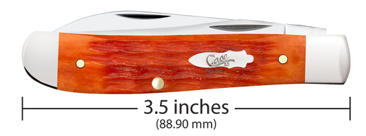 W.R. Case XX Knives Mini Trapper 1st Run Tequila Sunrise Bone 87531 Stainless 1/250 Pocket Knife