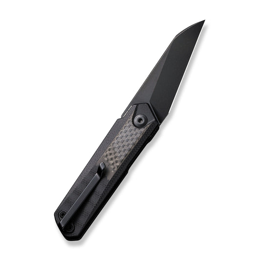 CIVIVI Knives™ Ki-v Plus Liner Lock C20005B-3 Twill Carbon Fiber On Black G10 Nitro-V Stainless Steel Pocket Knife