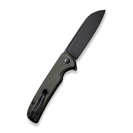 CIVIVI Knives™ Chevalier Button Lock C20022-2 Dark Green Micarta 14C28N Stainless Steel Pocket Knife