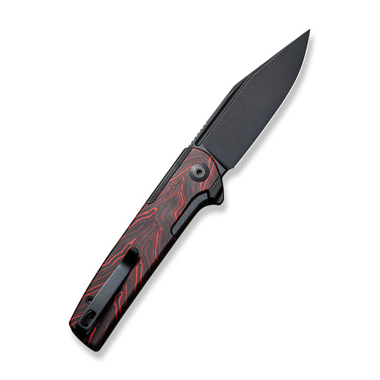 CIVIVI Knives™ Cachet Frame Lock C20041C-1 Stainless Steel With Red Ripple G10 Inlay 14C28N Stainless Steel Pocket Knife