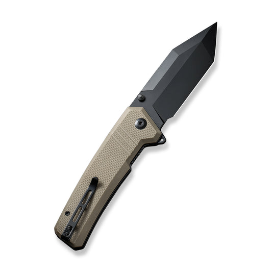 CIVIVI Knives™ Bhaltair Liner Lock C23024-2 Tan Coarse G10 14C28N Stainless Steel Pocket Knife