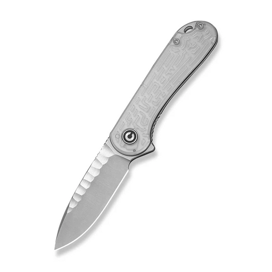 CIVIVI Knivesโข Elementum Liner Lock C18062AM-1 Clear Lexan Nitro-V Stainless Steel Pocket Knife