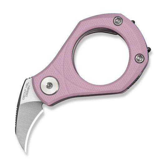 CIVIVI Knivesโข Pryus Slip Joint C23038-5 Powder Pink G10 14C28N Stainless Steel Pocket Knife