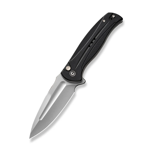 CIVIVI Knives™ Incindie Button Lock C23053-3 Black G10 14C28N Stainless Steel Pocket Knife