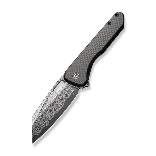CIVIVI Knives™ Nugz Liner Lock C23060-DS1 Black Carbon Fiber Damascus Steel Pocket Knife