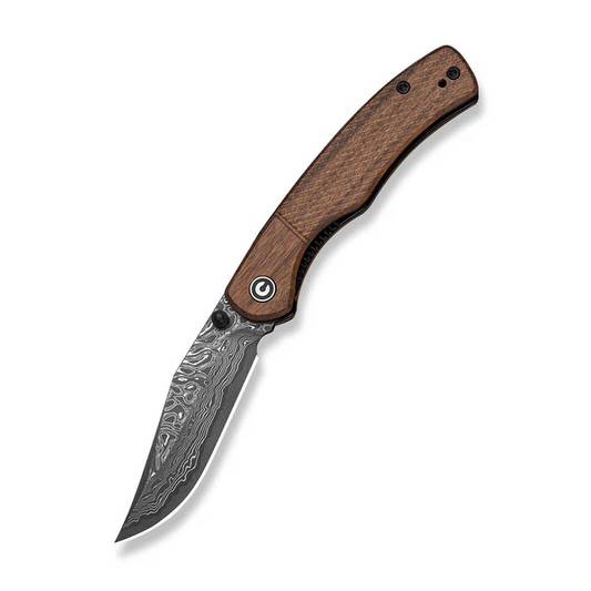 CIVIVI Knives™ Clingman Liner Lock C23065B-DS1 Guibourtia Wood Damascus Steel Pocket Knife