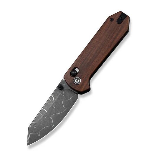 CIVIVI Knives™ Yonder Crossbar Lock C23073B-DS2 Guibourtia Wood Damascus Steel Pocket Knife