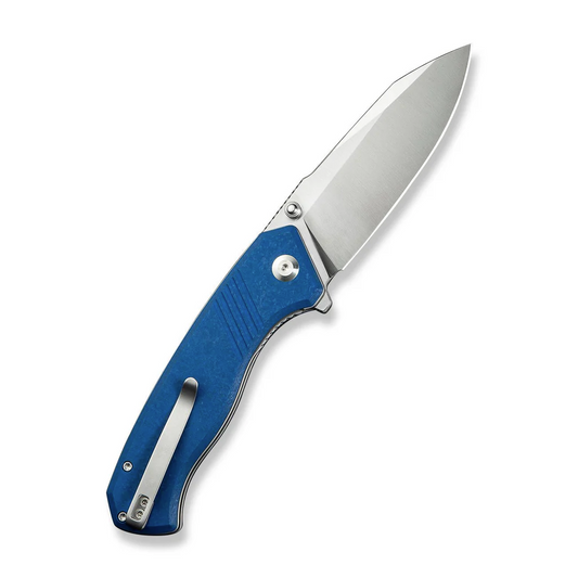 CIVIVI Knives™ Placoid Liner Lock C23079-2 Blue Shredded G10 14C28N Stainless Steel Pocket Knife
