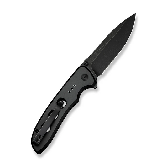 CIVIVI Knives™ Hyperpulse Button Lock C23087A-1 Black Aluminum 14C28N Stainless Steel Pocket Knife