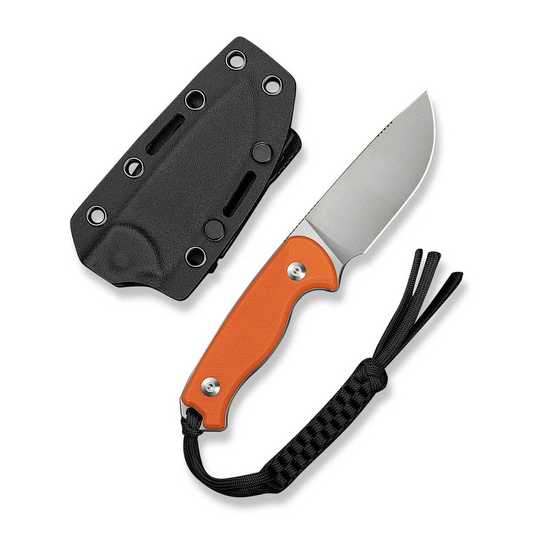 CIVIVI Knives™ Timberbark Fixed Blade C23094-2 Orange G10 14C28N Stainless Steel Knife