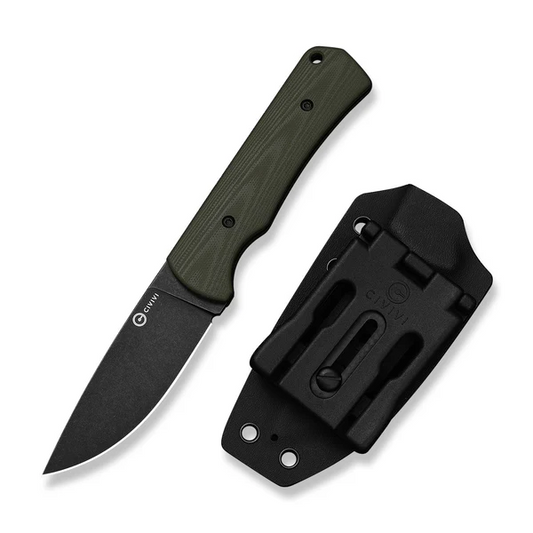 CIVIVI Knivesโข Jencks Fixed Blade C24051-2 OD Green G10 14C28N Stainless Steel Knife