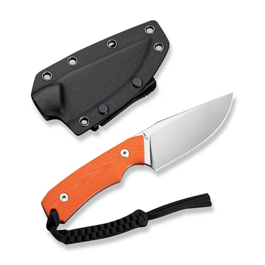 CIVIVI Knives™ Gander Fixed Blade C24058B-1 Orange G10 14C28N Stainless Steel Knife