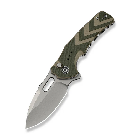CIVIVI Knives™ Vexron Button Lock C24066-2 OD Green & Tan G10 14C28N Stainless Steel Pocket Knife