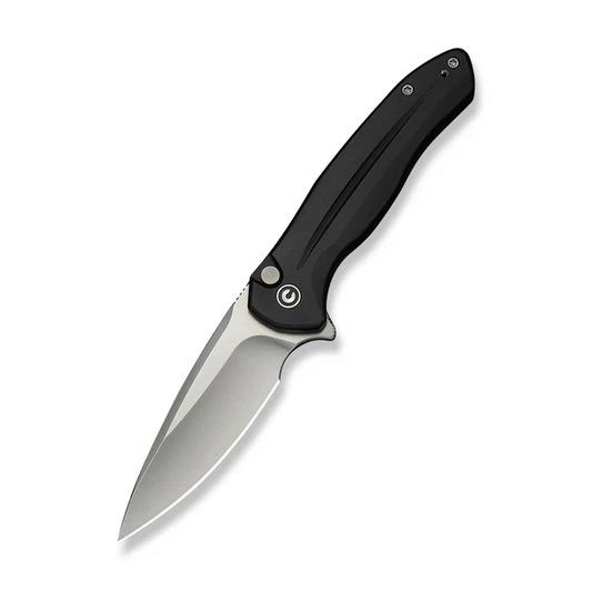 CIVIVI Knives™ Kitefin Button Lock C24091-1 Black Anodized Aluminum 14C28N Stainless Steel Pocket Knife