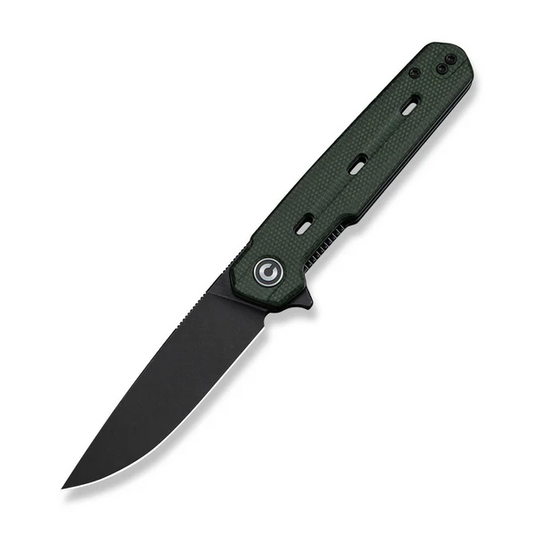 CIVIVI Knives™ Navo Liner Lock C25015A-2 Green Canvas Micarta Nitro-V Stainless Steel Pocket Knife