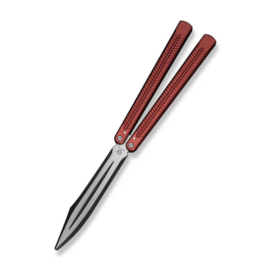 CIVIVI Knives™ Dracolisk Butterfly Trainer C25028-3 Burgundy Anodized Aluminum 9Cr18MoV Stainless Steel Pocket Knife