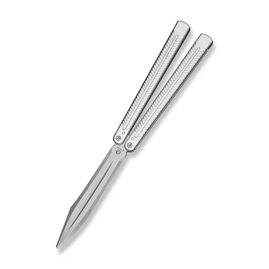 CIVIVI Knives™ Dracolisk Butterfly Trainer C25028-4 Silver Anodized Aluminum 9Cr18MoV Stainless Steel Pocket Knife