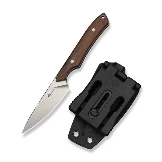 CIVIVI Knivesโข High Grass Field Fixed Blade C25084-3 Guibourtia Wood 14C28N Stainless Steel Knife