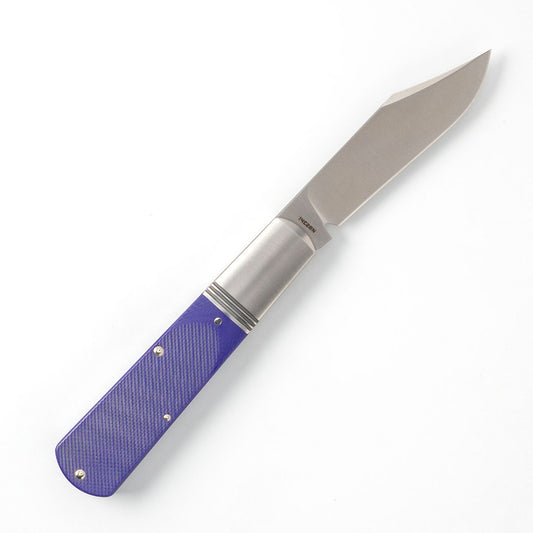 Jack Wolf Knivesβ’ Gateway Barlow GW-BAR-02-G10-PUR-SAW Purple G10 Sandvik 14C28N Stainless Steel Pocket Knife