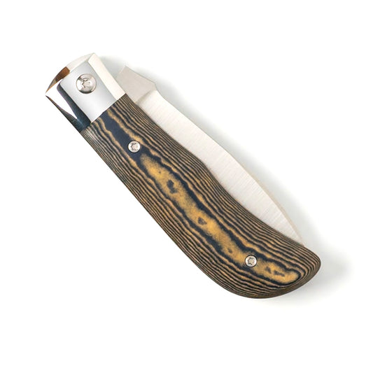 Jack Wolf Knives™ Timber Jack TIMBE-01-RICH-BLU-MAP Blue Canyon & Maple Valley Richlite 154CM Stainless Steel Pocket Knife