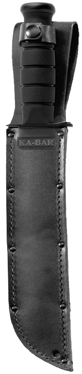 KA-BAR Big Brother Fixed Blade 2211 Cro-Van Carbon Steel & Black Kraton G