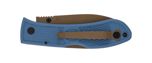 KA-BAR Dozier Folding Hunter 4062D2 D2 Steel & Blue Zytel Pocket Knife